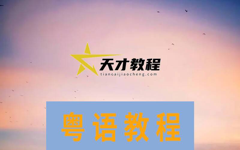 粤语教程零基础学白话香港话广东话线上自学视频精通2021教程视频插图