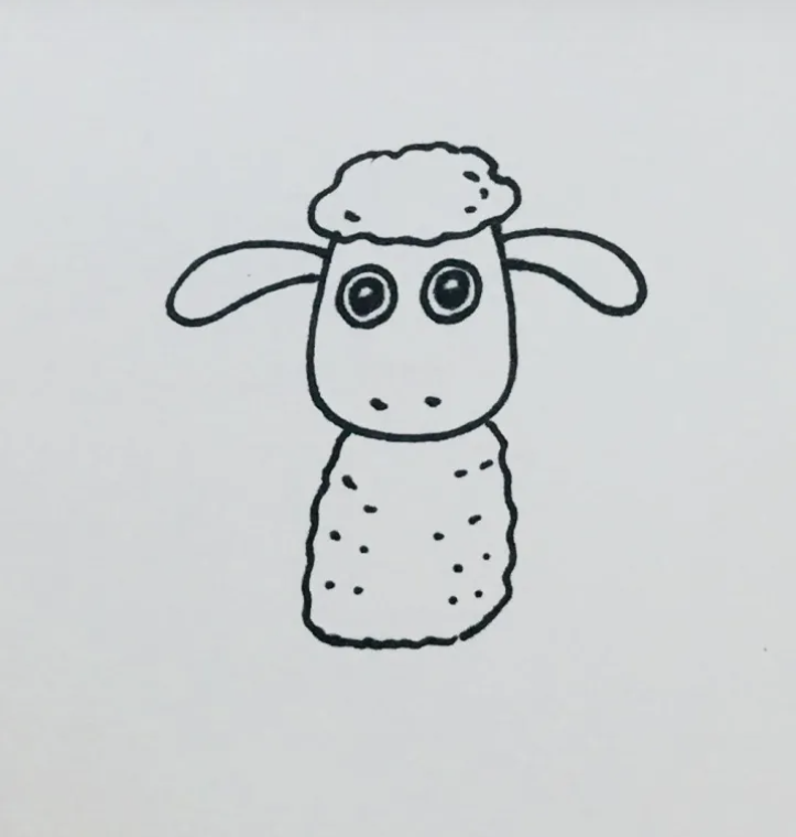 每天一张简笔画 | 小羊肖恩（内含详细步骤）插图(2)