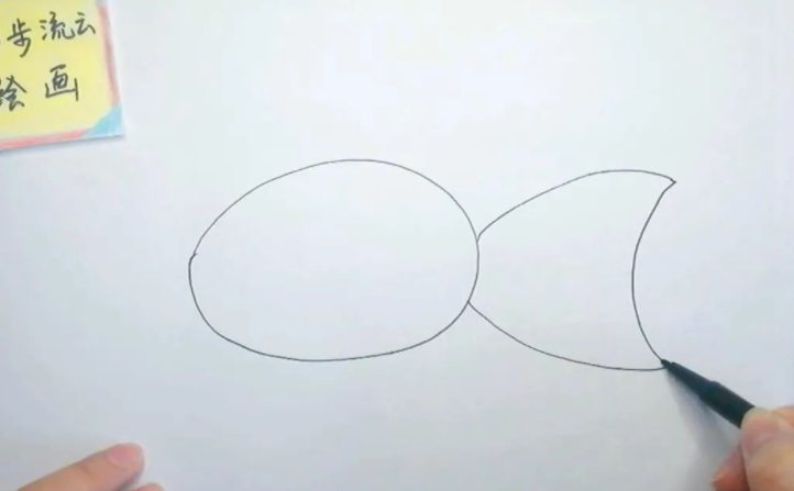 儿童简笔画教程：小鱼，简单易学的绘画步骤插图(3)